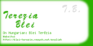 terezia blei business card