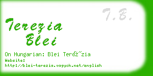 terezia blei business card